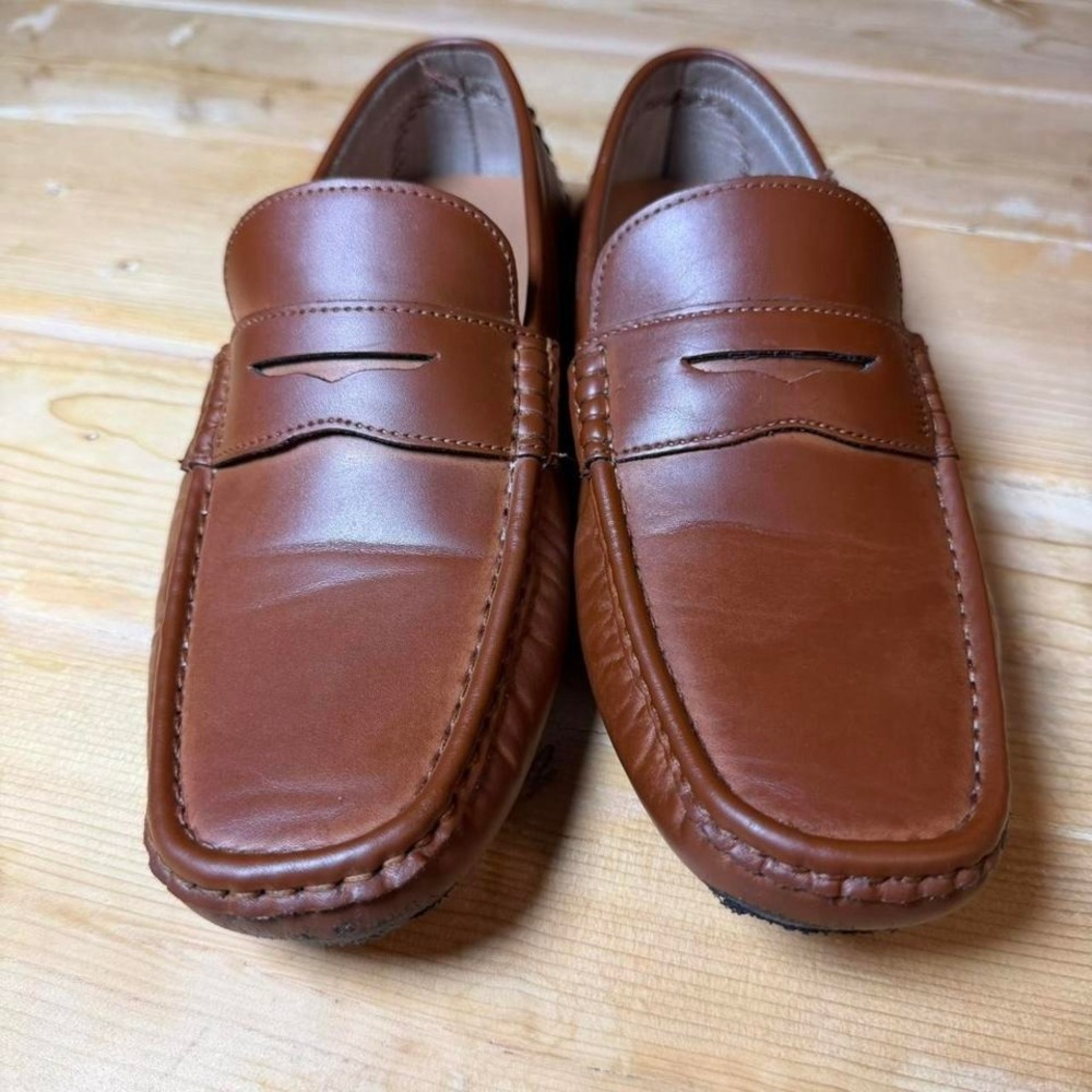 Tommy Hilfiger Mens Penny Loafers Brown Driving Moccasins TMAMILE Size 8 Medium